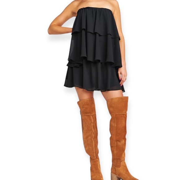 Show Me Your Mumu Black Off Shoulder Mini Romper - Picture 4 of 6